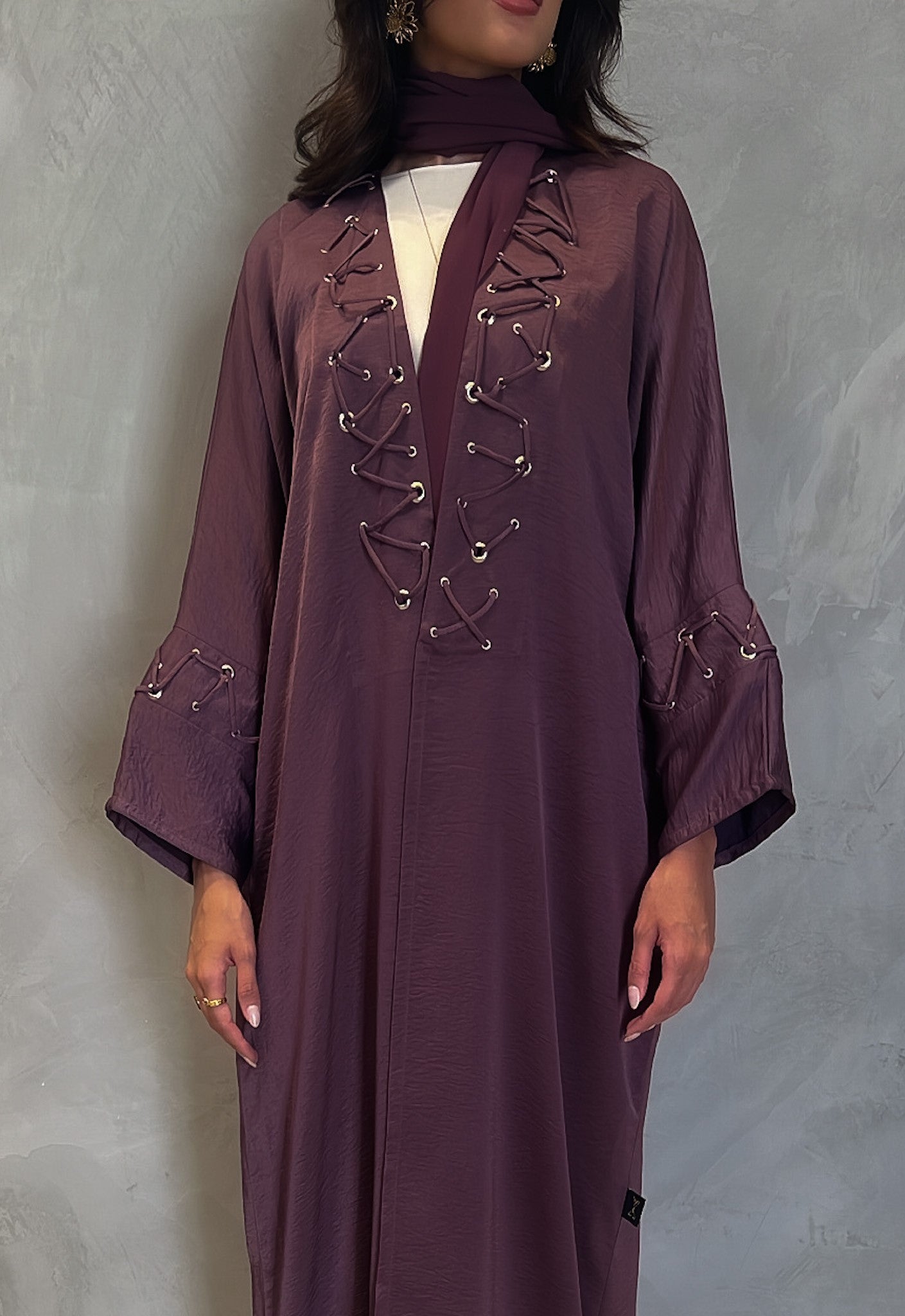 Dark Purple Abaya