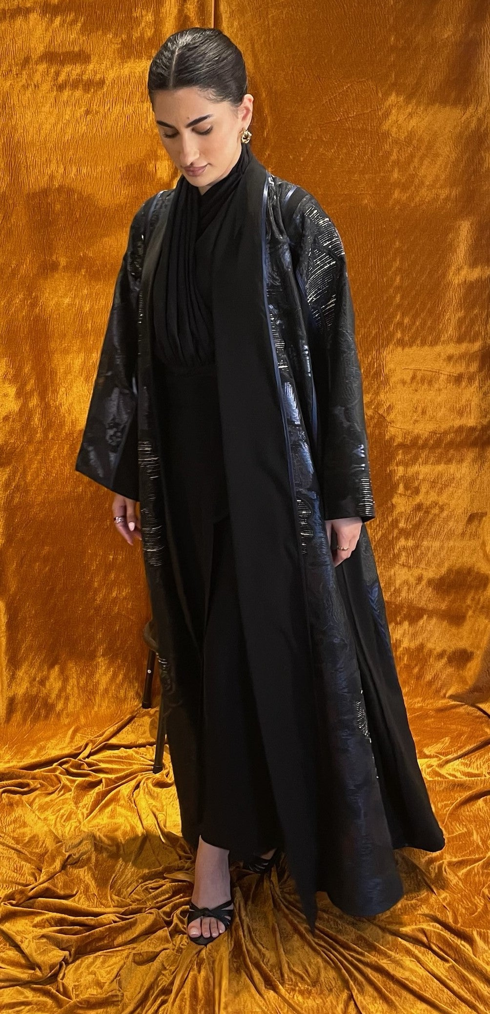 A line Flared Abaya