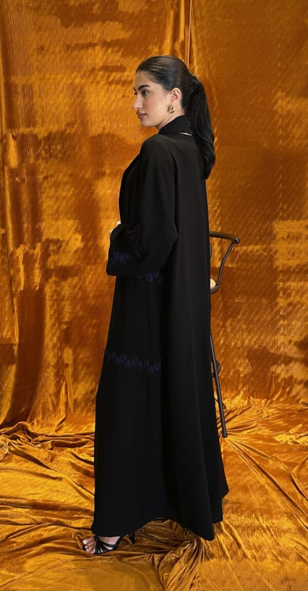 Blue Embroidered Abaya