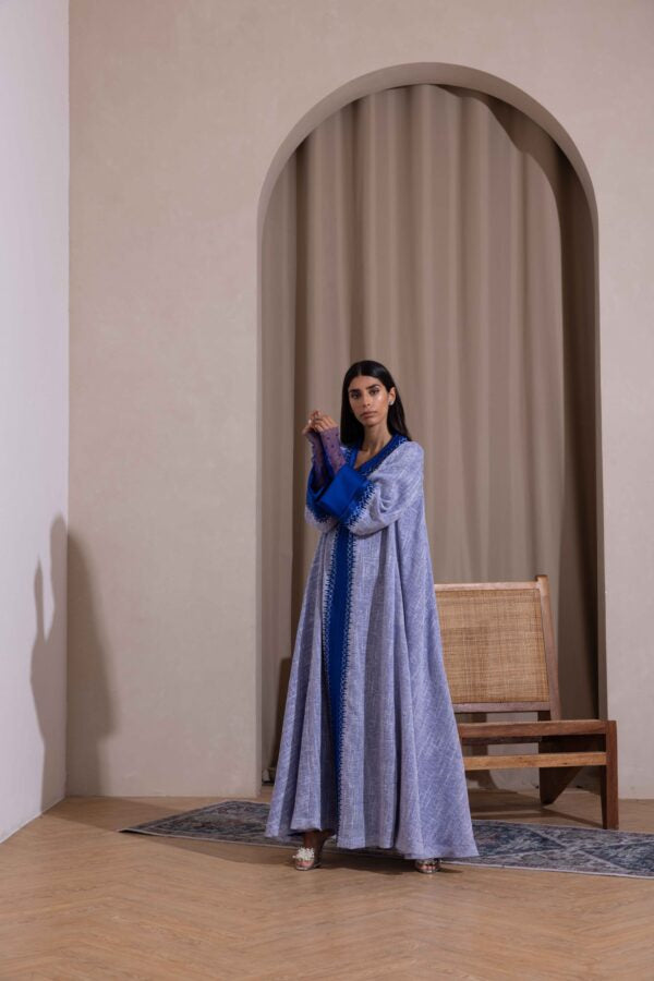 Blue Linen Kaftan