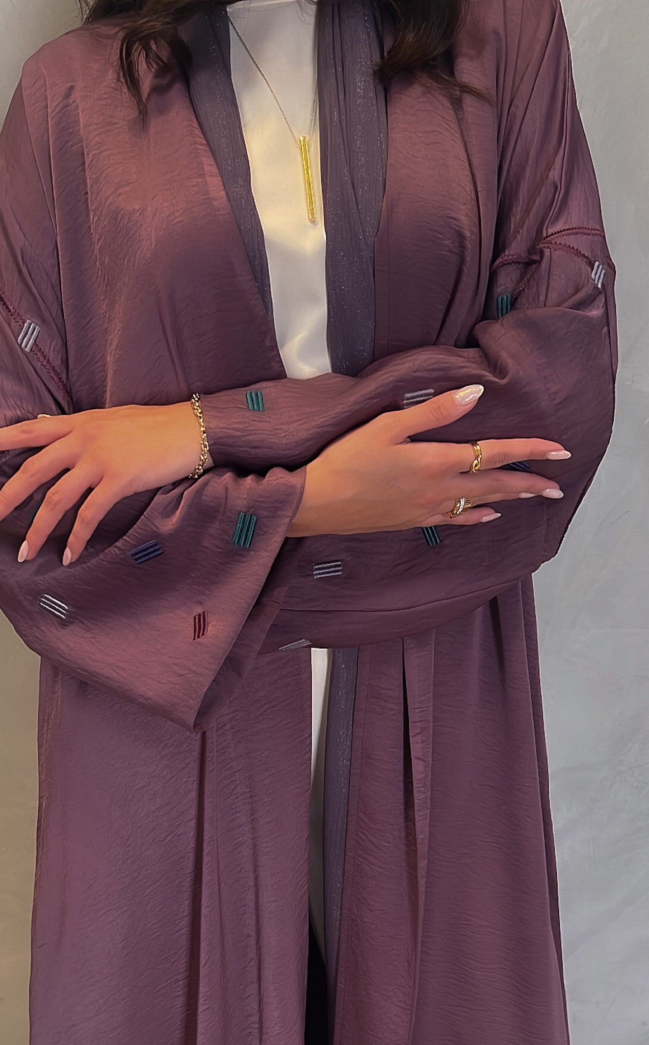 Dark Purple Abaya