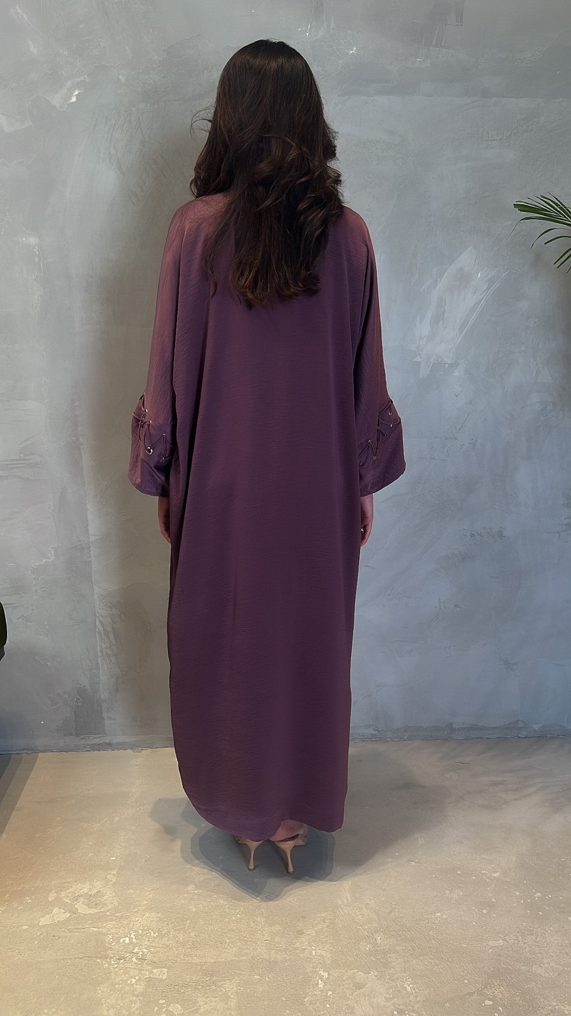 Dark Purple Abaya