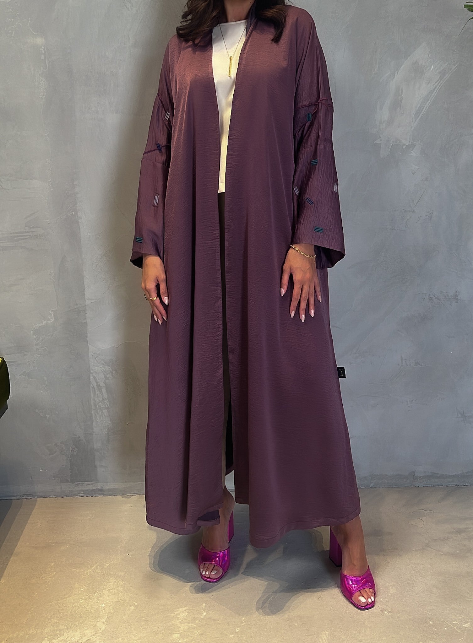 Dark Purple Abaya