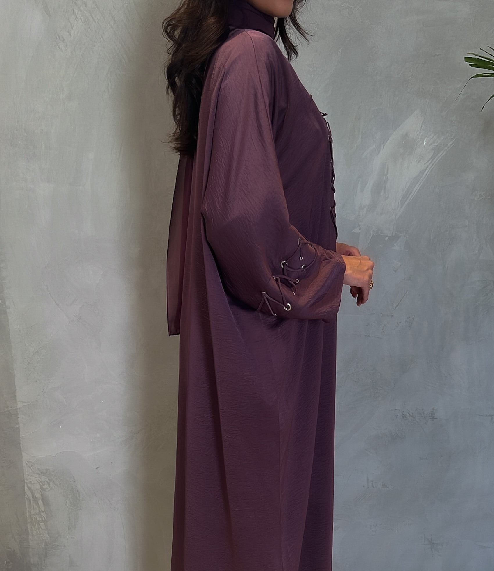 Dark Purple Abaya