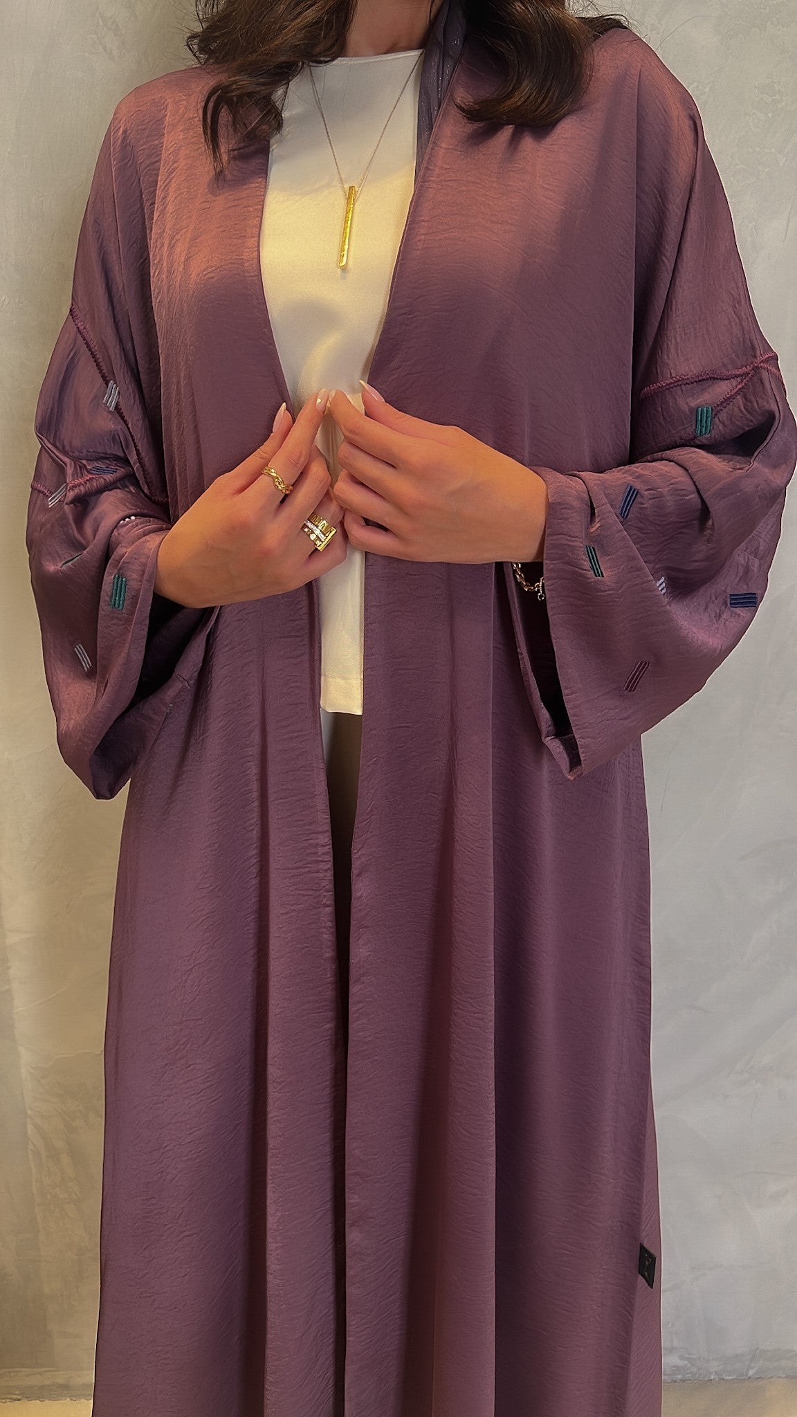 Dark Purple Abaya