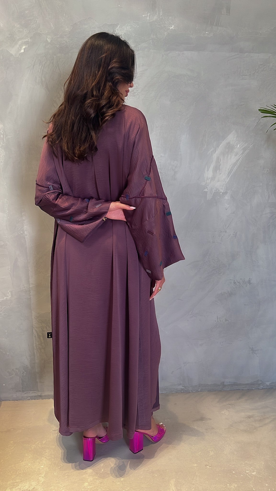 Dark Purple Abaya