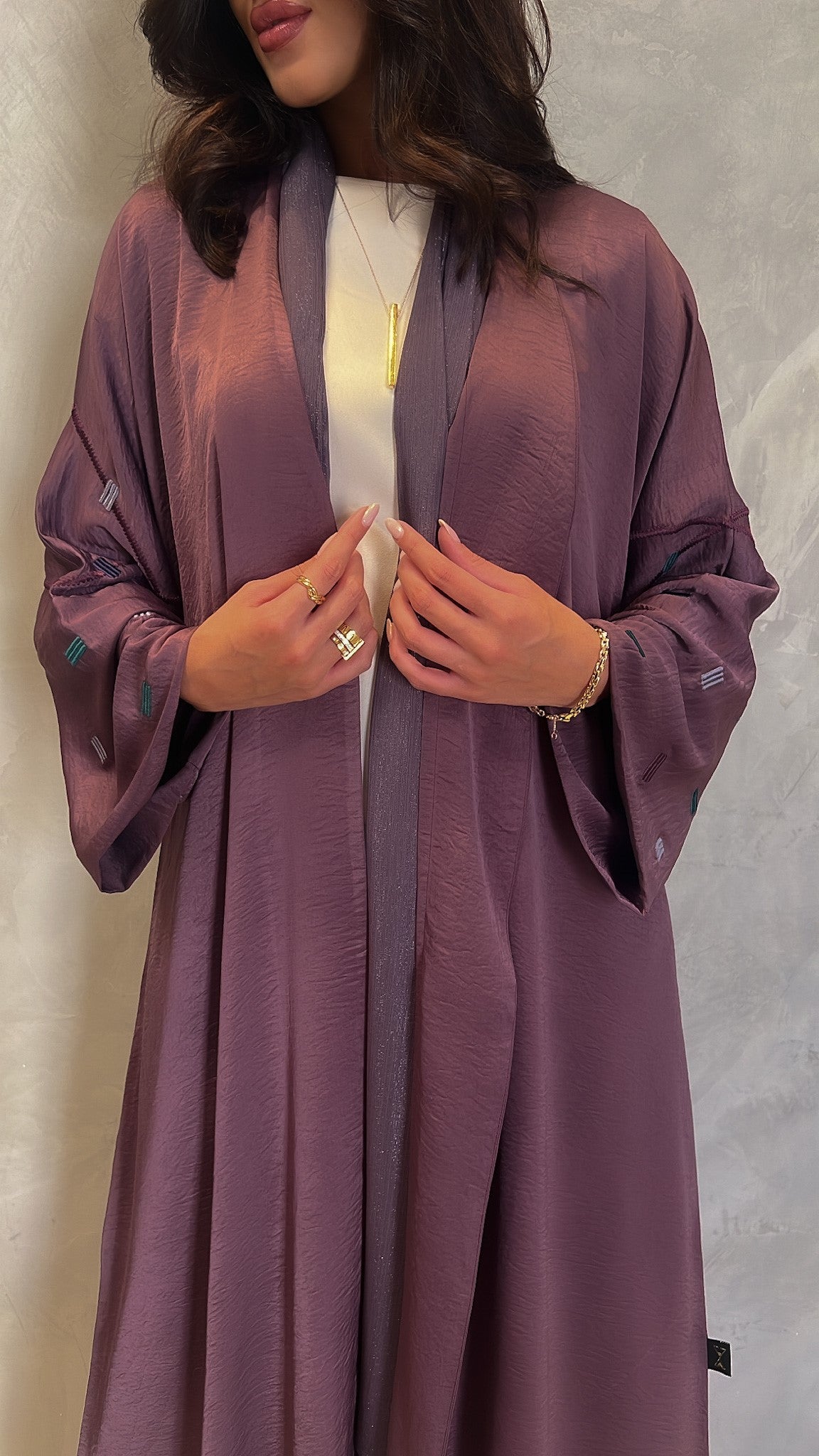 Dark Purple Abaya