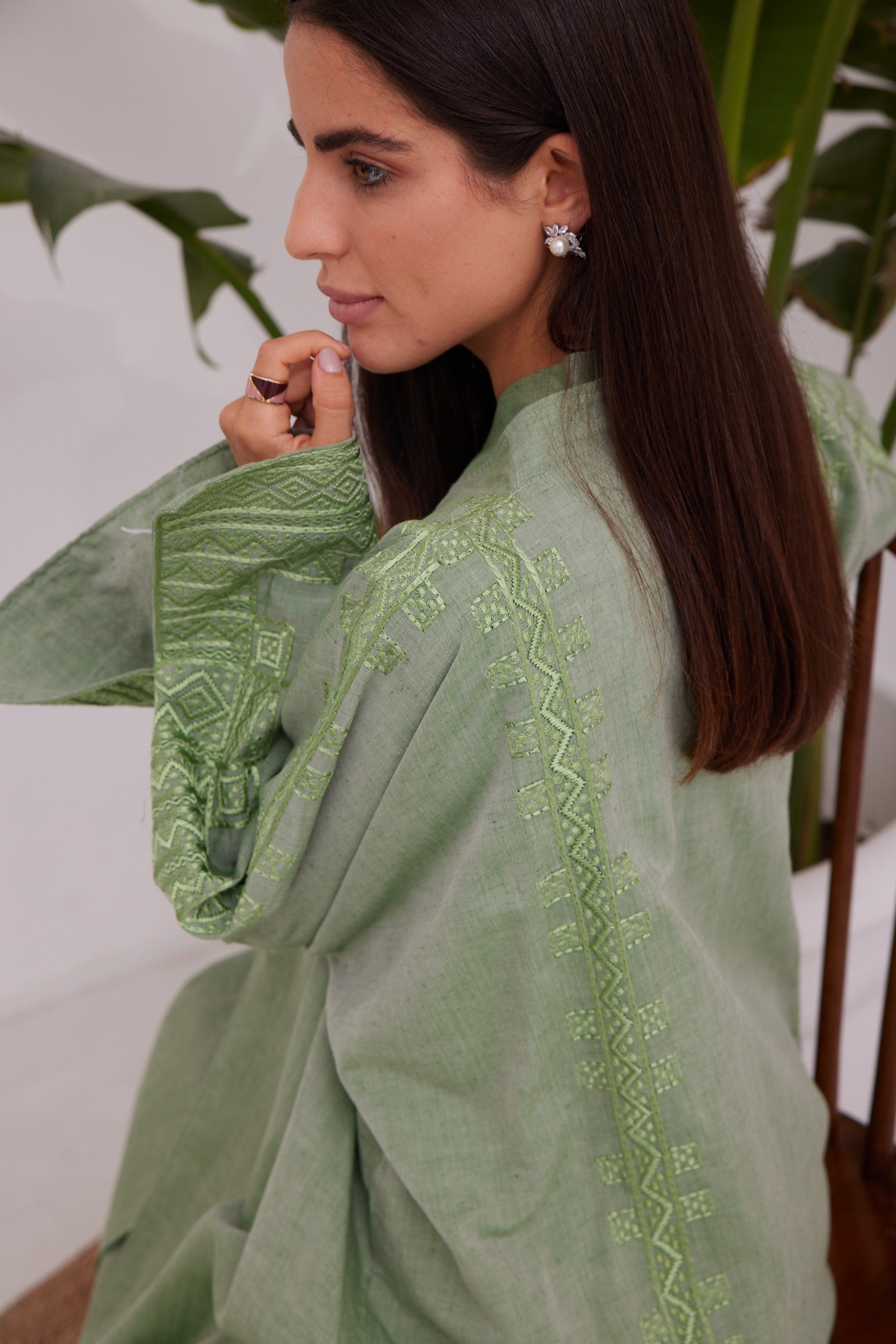 Green set Abaya