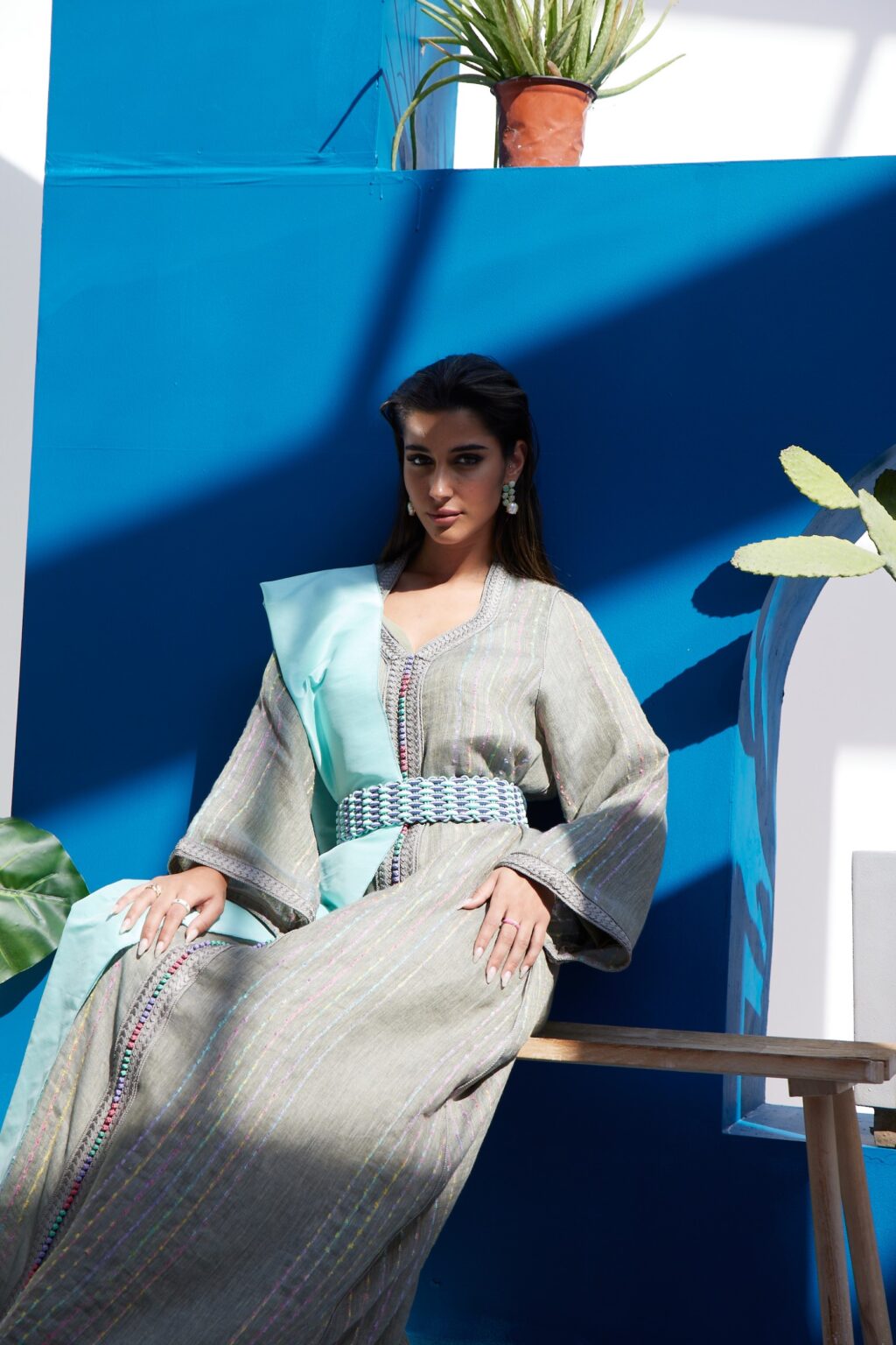 Grey Moroccan Kaftan