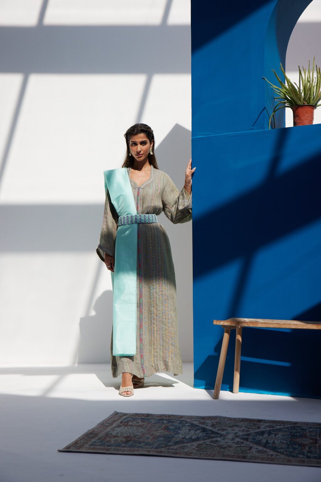 Grey Moroccan Kaftan