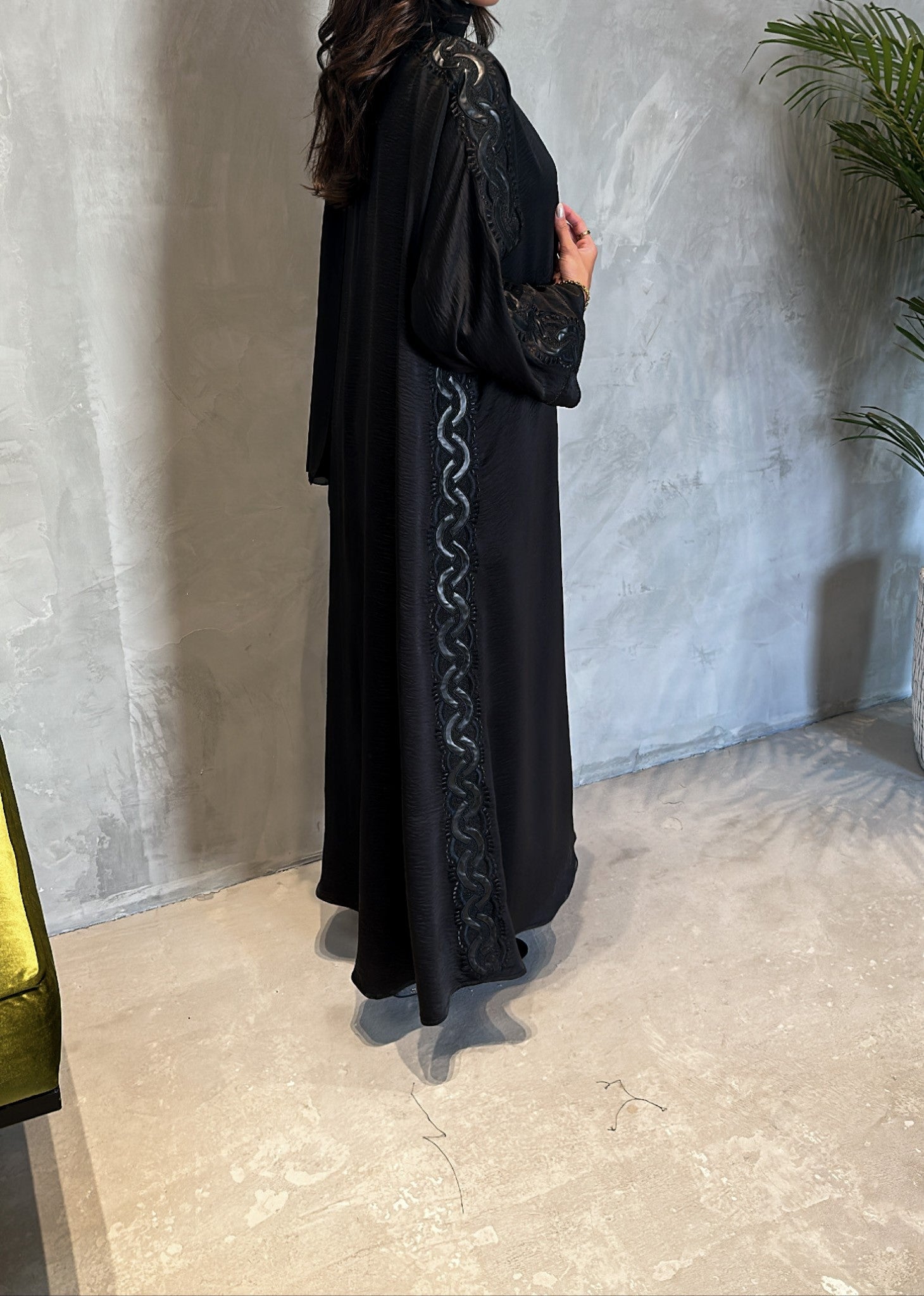 Leather Abaya