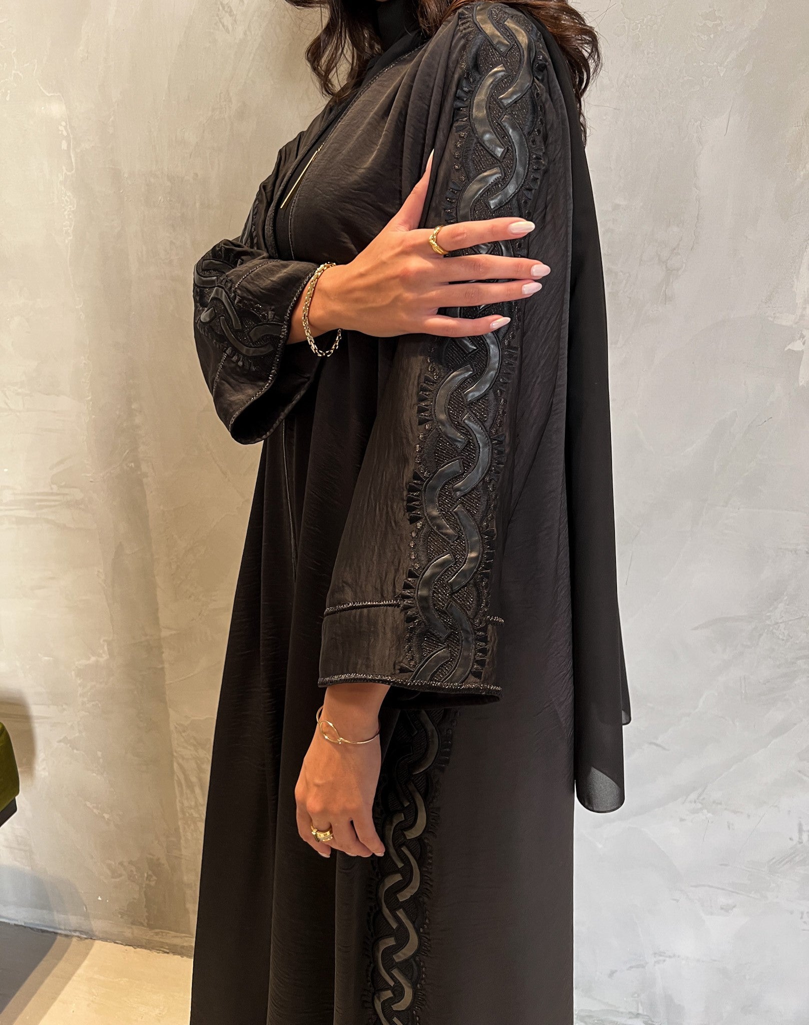 Leather Abaya