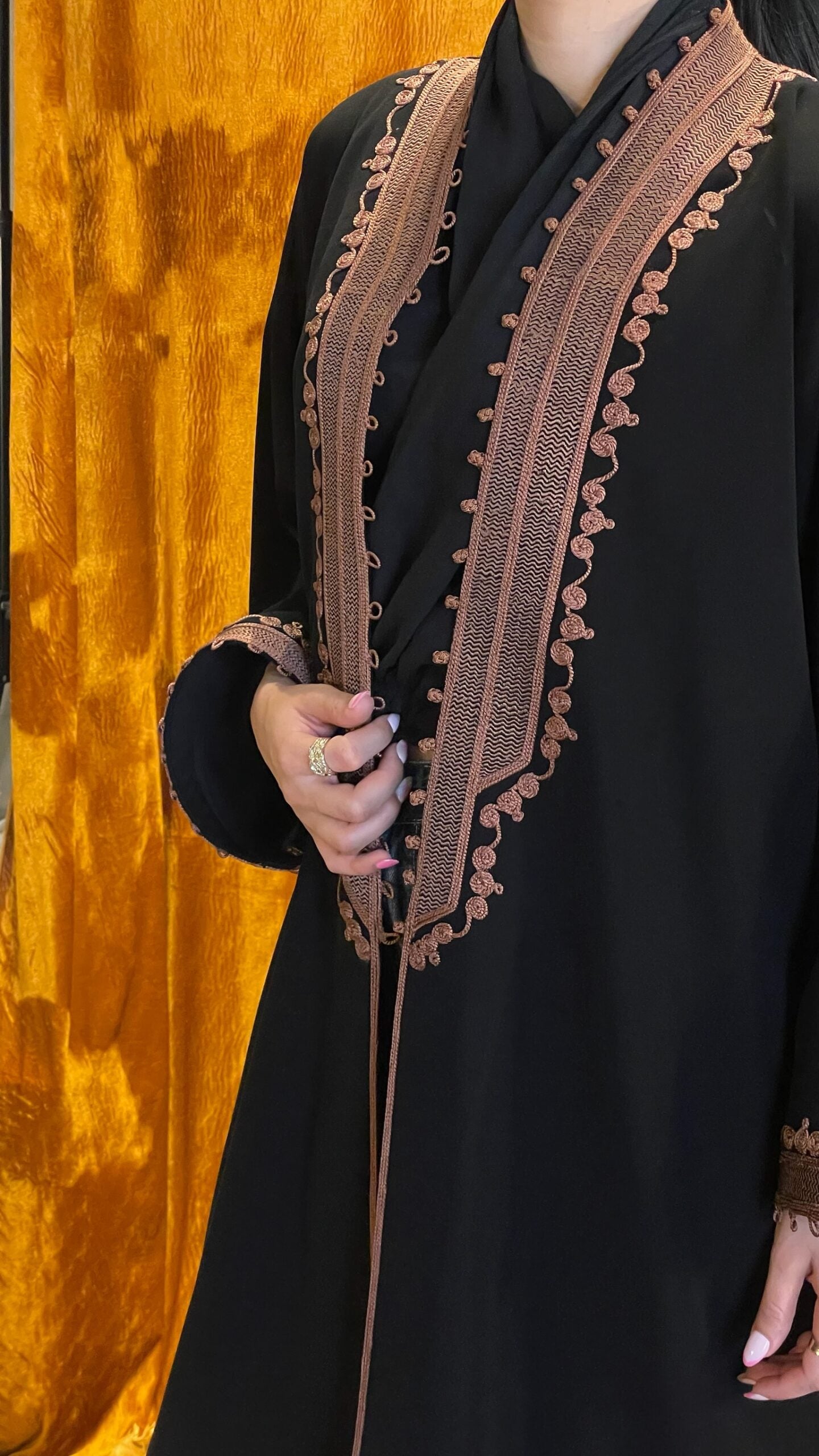 The Brown Bisht Cut Abaya