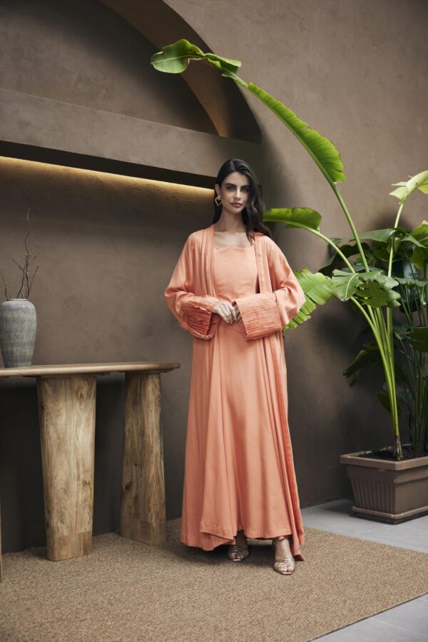 Two piece Orange kaftan