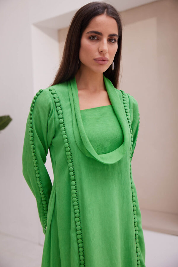 Green dress - Available in purple (All sizes) and orange color (small ) only.