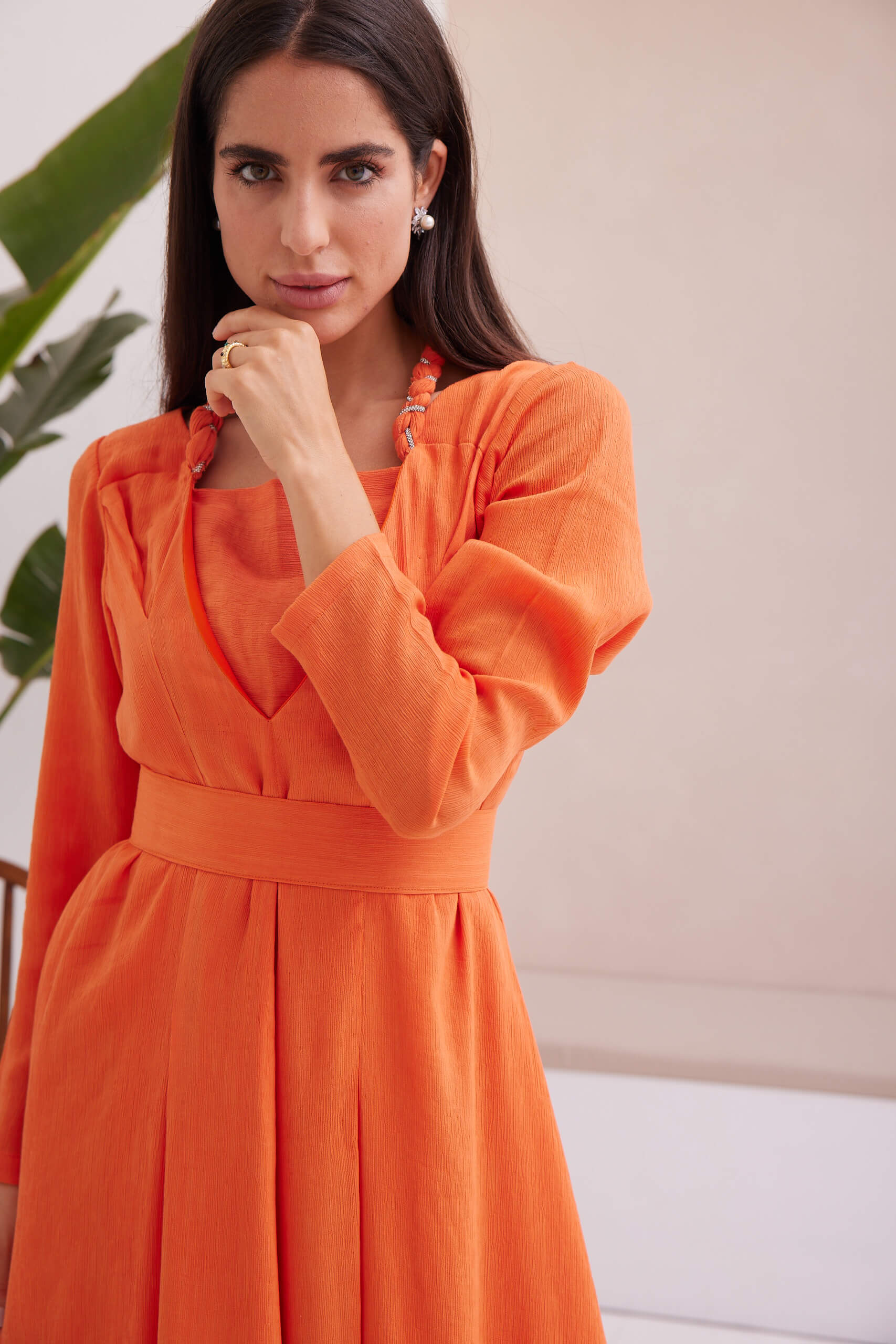 Orange dress